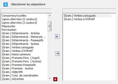 Exercice de conjugaison dans Dys-Mot