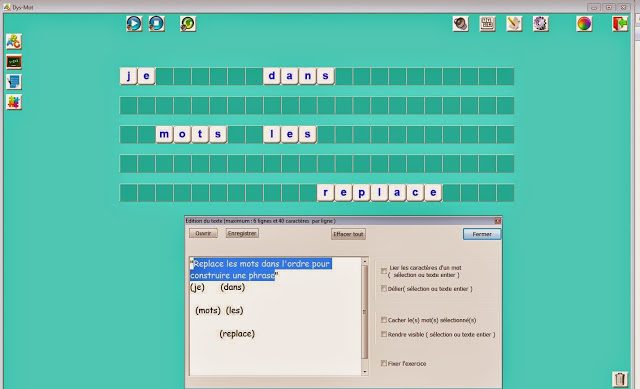 Exercice de mathématiques dans Dys-Mot