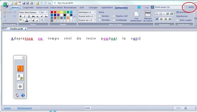 Adaptation automatique du texte