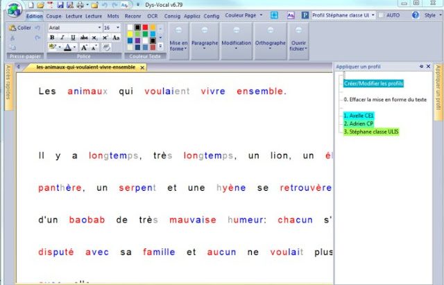 Volet gauche de Dys‑Vocal