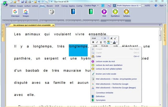 Application d'un profil par glisser-déposer