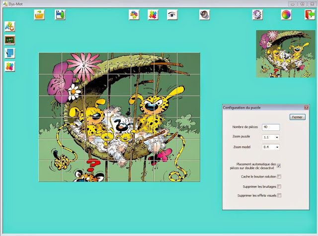Puzzle dans Dys-Mot, image reconstituée